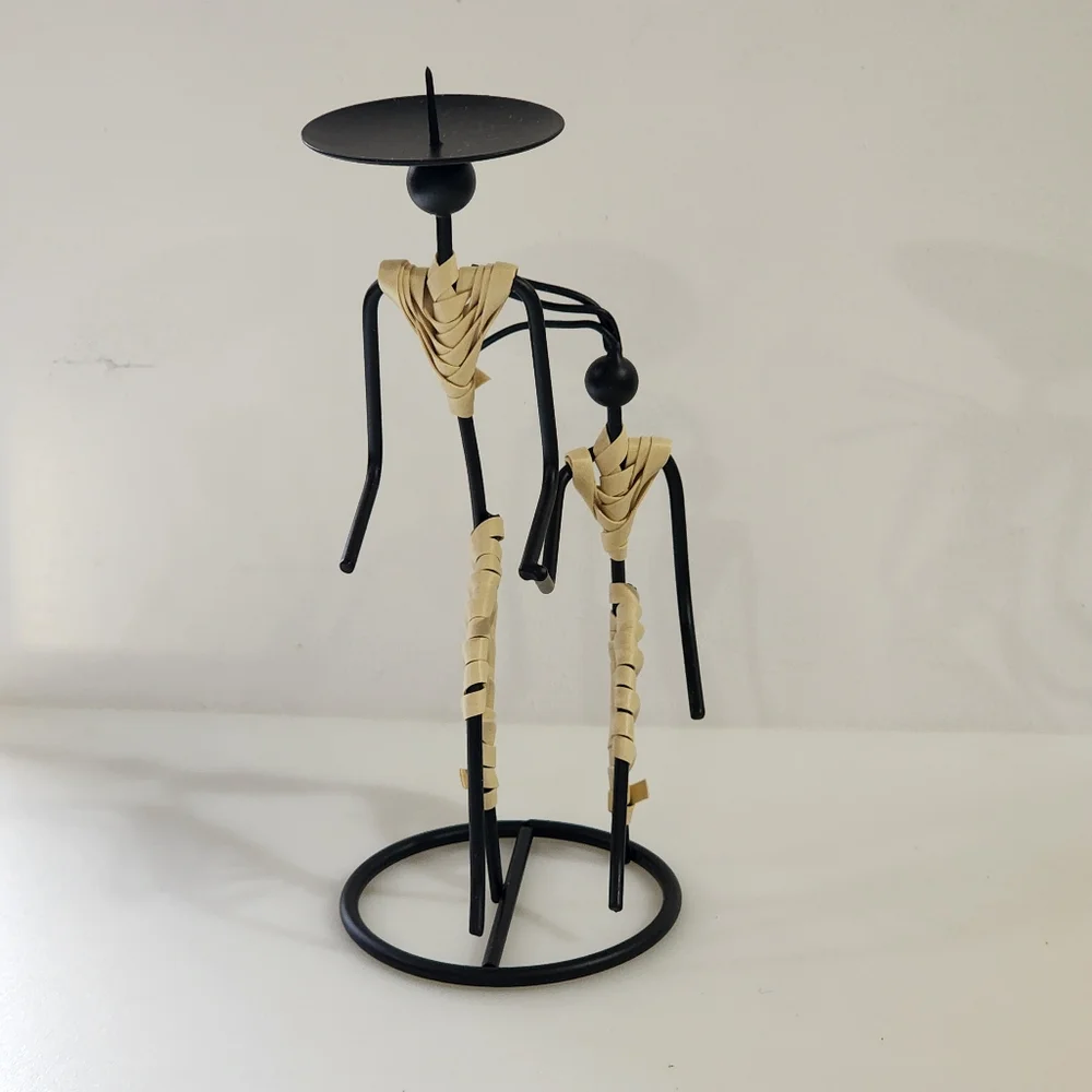 Cobble Creek Wire Figure‎ Candle Holder Set of 3 pcs